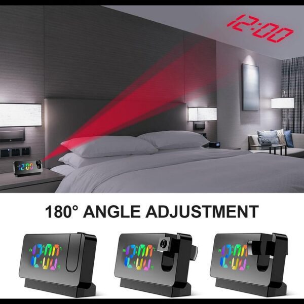 Réveil projecteur moderne pour chambre à coucher