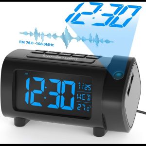 Radio réveil projecteur design vue artistique