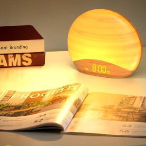 Réveil lumineux créant une ambiance sereine