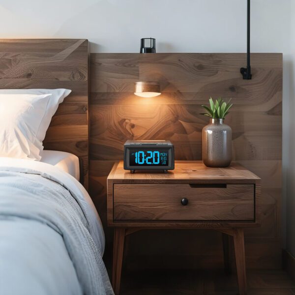 Radio réveil LED avec intensité lumineuse adaptable