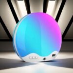 Réveil tactile lumineux avec fonction veilleuse et contrôle par toucher