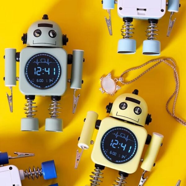 H833f3bf8f4cf4a099ff61fb4b081fbaad Réveil robot design pour enfant