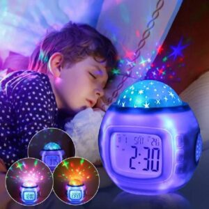 Réveil pour enfant avec projecteur d’étoiles