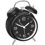Réveil Vintage Rond et Noir