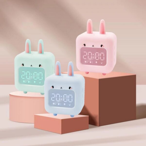 S08fe0050cd494e378a41764eed8e4fe3A Radio réveil en forme de lapin pour filles