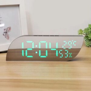 Réveil design avec surface miroir