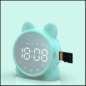 Réveil chat pour enfant et ado bleu