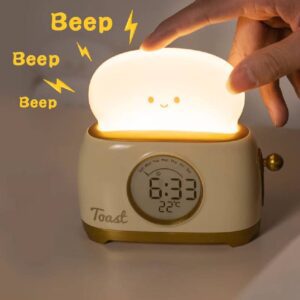Réveil utilisé en mode veilleuse pendant la nuit