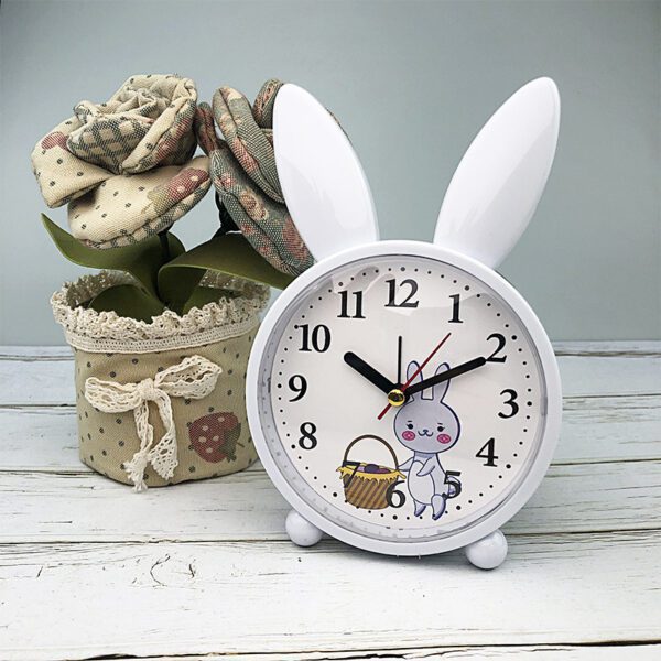 Réveil blanc lapin chambre enfant