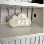 Réveil nuage blanc a led