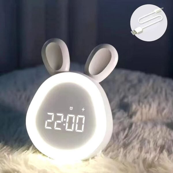 S8c7d410a6fb04ce1a34a91b413b7e57aY Réveil enfant avec des oreilles de lapin