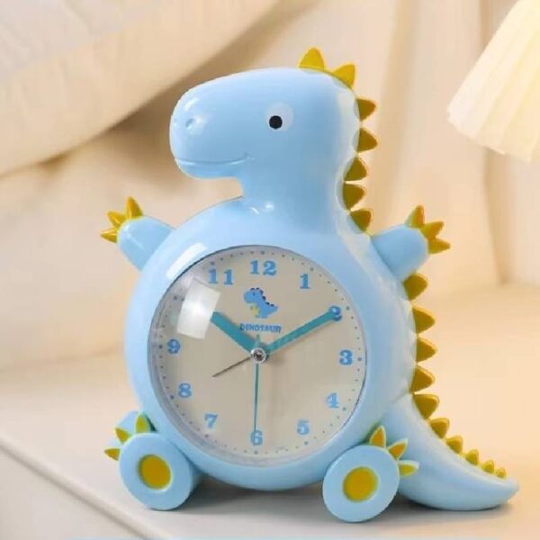 Nouveafu projet Réveil dinosaure bleu vue face simplifiée