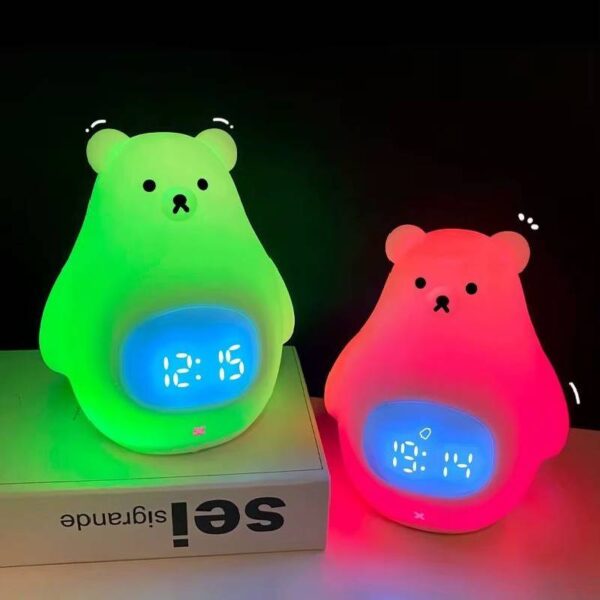 Nouveajkjku projet Réveil ours lumineux mode veilleuse active