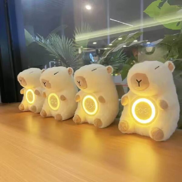 Réveil peluche en forme de Capybara famille