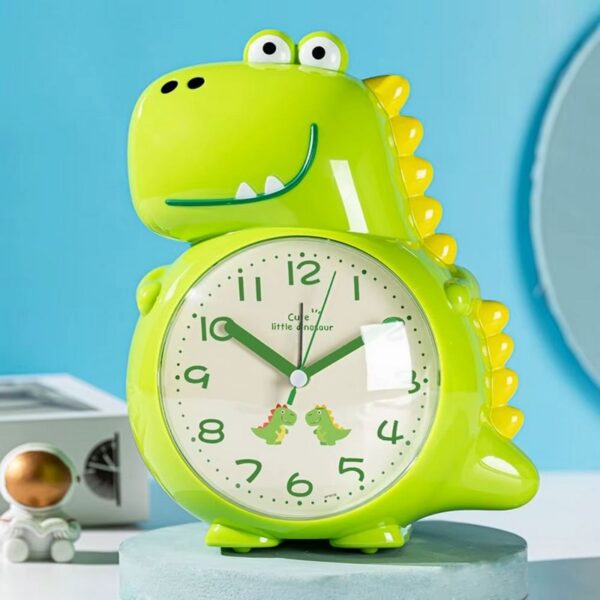Réveil dinosaure vert lumineux avec fonction snooze Réveil dinosaure vert