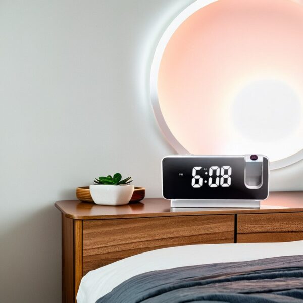 Réveil Projecteur Plafond dans une chambre adulte