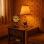 Réveil traditionnel métal avec fonction rétroéclairage vintage