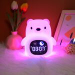 Réveil lampe en forme d'ours
