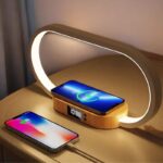 Réveil Luminothérapie Lampe charge induction 2 telephones