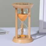 Sablier phosphorescent 1 minute – socle en bambou antidérapant